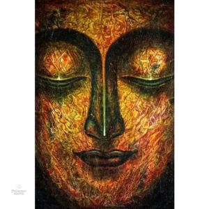 Portrait de Bouddha doré