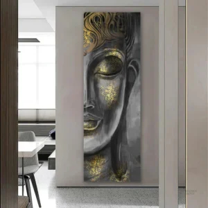 Tableau zen représentant Bouddha coloré