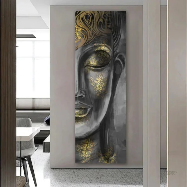 Tableau zen représentant Bouddha coloré