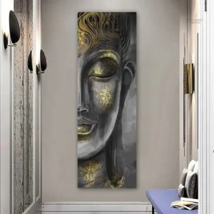Illustration de Bouddha apaisant en toile
