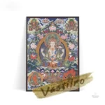 Tableau toile Thangka artistique et coloré