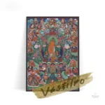 Tableau toile Thangka artistique et coloré