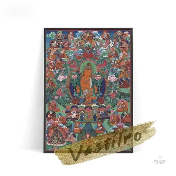Tableau toile Thangka artistique et coloré