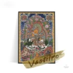 Thangka coloré représentant la culture bouddhiste