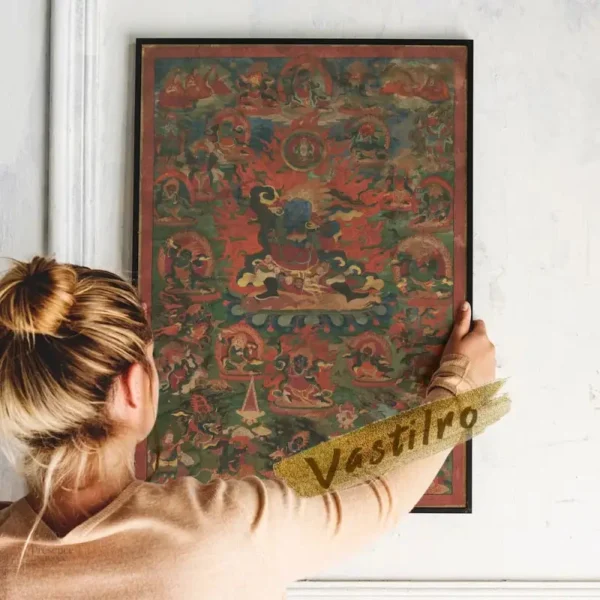 Thangka sur toile, motifs culturels distinctifs