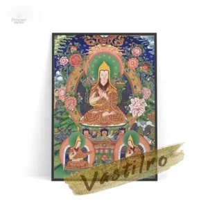 Tableau toile Thangka, art traditionnel tibétain