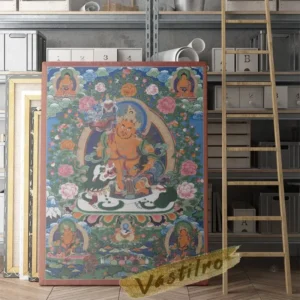 Art Thangka sur toile, idéal pour décoration intérieure