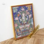 Représentation spirituelle dans un tableau Thangka