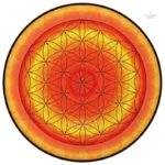 Tapis de méditation, motif Fleur de vie inspirant la tranquillité