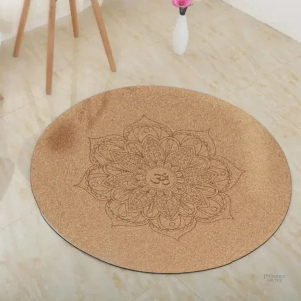 Tapis de méditation zen en liège doux