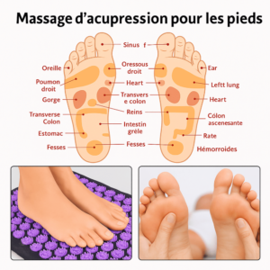 Tapis d'acupression pour un yoga apaisant