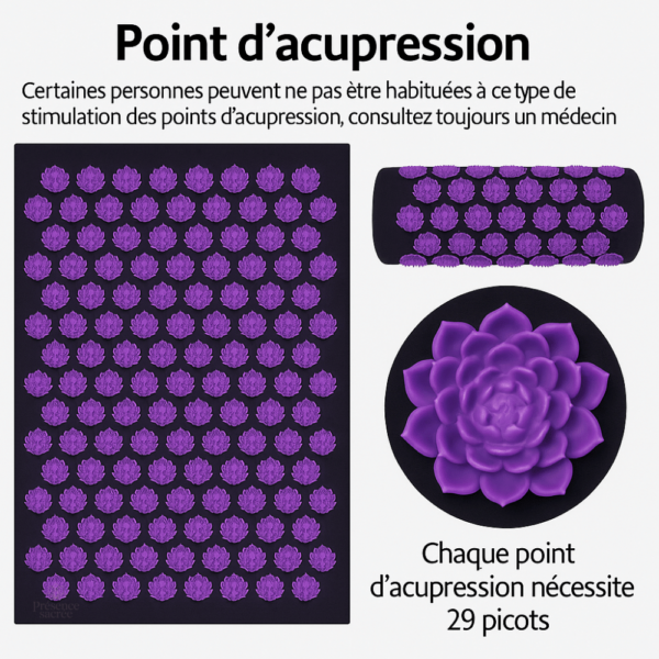 Fleur de Lotus : Tapis de méditation zen