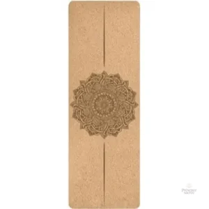 Tapis de yoga en liège avec motif Fleur de vie