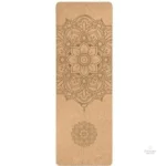 Tapis de yoga en liège Mandala pour méditation