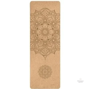 Tapis de yoga en liège Mandala pour méditation