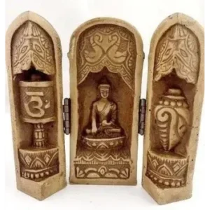 Temple bouddhiste portatif 12 cm pour la méditation