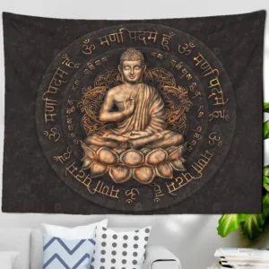Tenture murale Bouddha antique décorative
