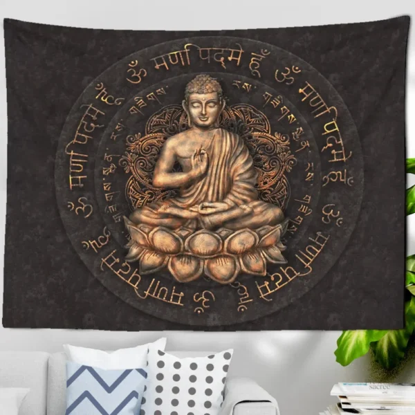 Tenture murale Bouddha antique décorative
