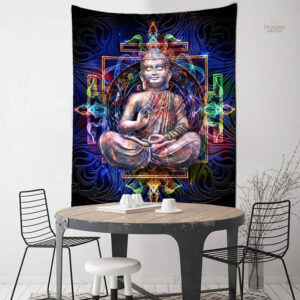 Tenture Bouddha coloré pour décoration murale