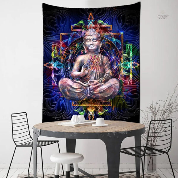 Tenture Bouddha coloré pour décoration murale