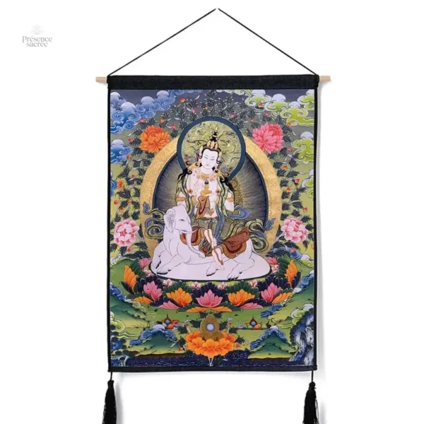 Tenture décorative représentant des motifs spirituels