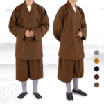 Robe de moine traditionnelle pour une esthétique sereine et spirituelle