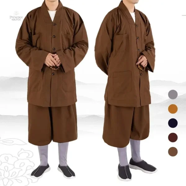 Robe de moine traditionnelle pour une esthétique sereine et spirituelle