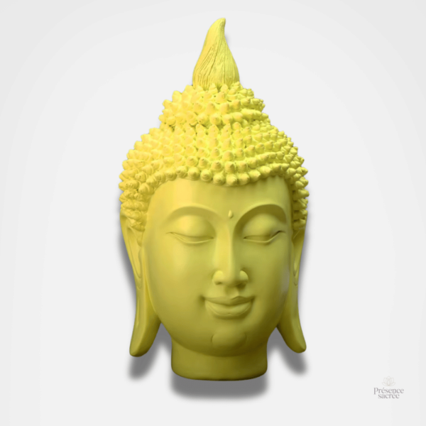 Sculpture de Bouddha colorée, pièce unique pour la déco