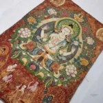 Détail du Thangka de Guanyin Kwan-yin en soie