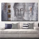 Tableau inspiré du Bouddha, art décoratif moderne